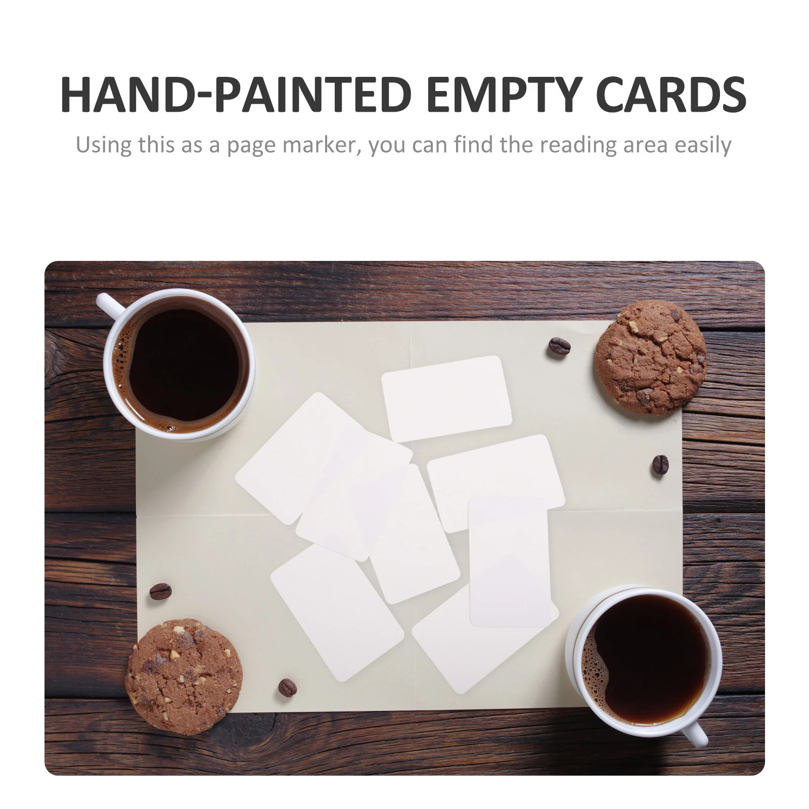 

200 Pcs Painted Cards Blank Index Flat Unfinished Message Writing DIY Empty Hand-painted