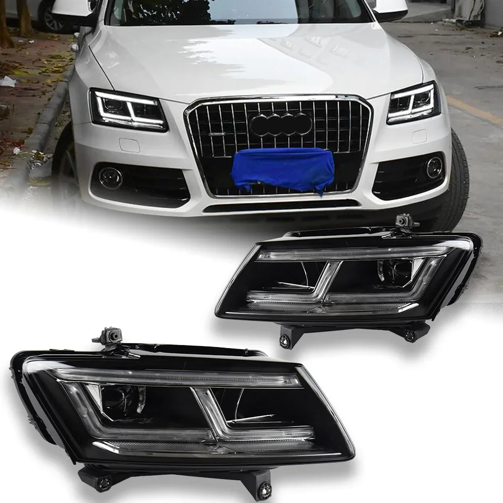 

Car Styling for Audi Q5 Headlights 2009-2018 Q5 LED Headlight Projector Lens Siginal DRL Head Lamp Automotive Accessories
