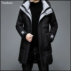 Top Grade Warm 2021 Men's Winter Jackets Luxury Top Quality Hooded Fashion Parka Jacket Men Windbreaker Male Coat Men's Clothing