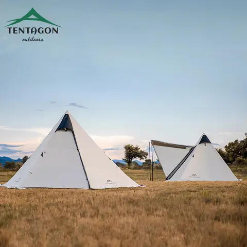 Mountainhiker 인도 육각 피라미드 텐트, 야외 캠핑 휴대용 접이식, UPF50 +, 초경량 하이킹 텐트, 2-3 인용