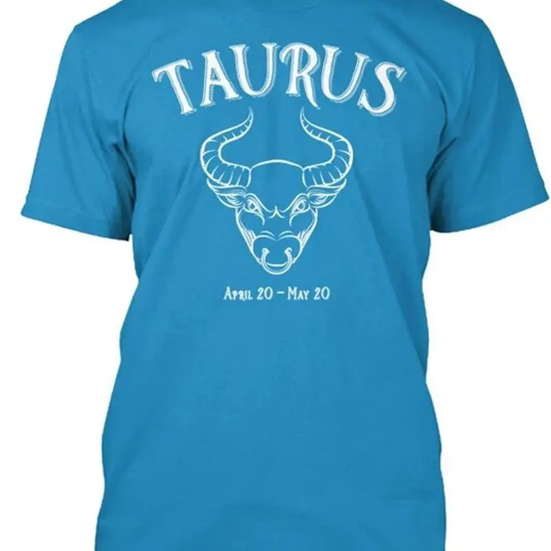 Zodiac Taurus Horoscope Sign Bull Size Premium T shirt M 2XL