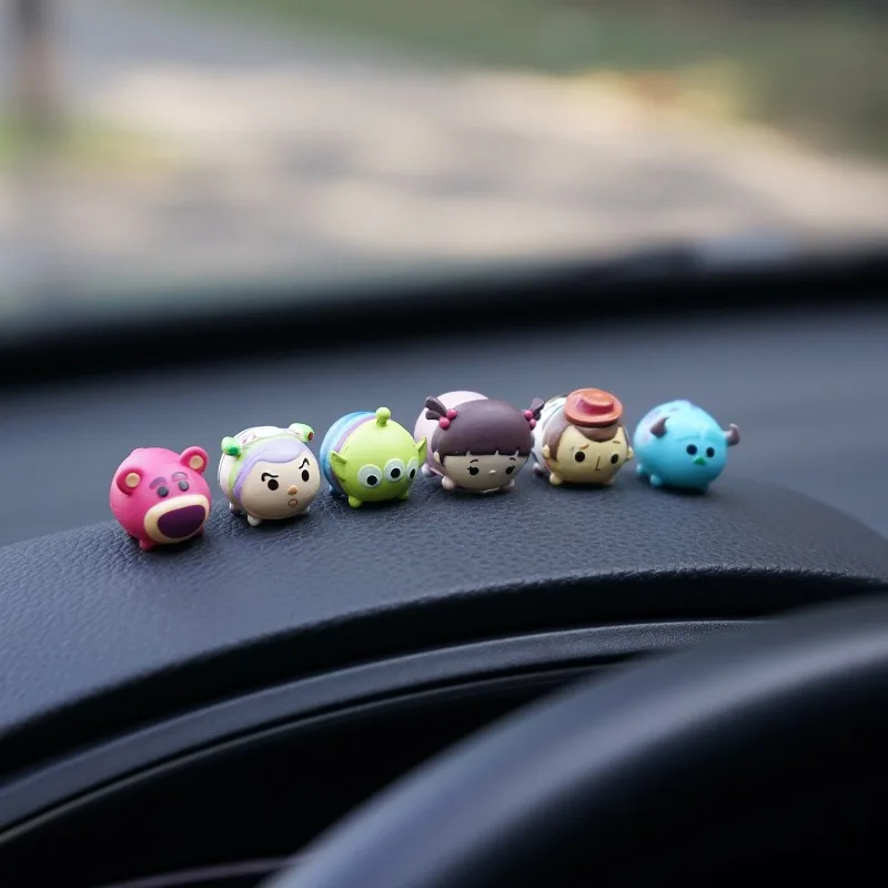 Q نسخة ميكي ميني دونالد داك اكسسوارات الديكور الداخلي للسيارة شاشة عرض لطيفة مرآة الرؤية الخلفية نافذة الديكور اللعب #3