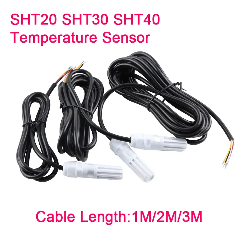 SHT20 SHT30 SHT40 Temperatur- und Feuchtigkeitssensormodul I2C Hochpräzise Temperatur- und Feuchtigkeitsmessersonde mit Kabel