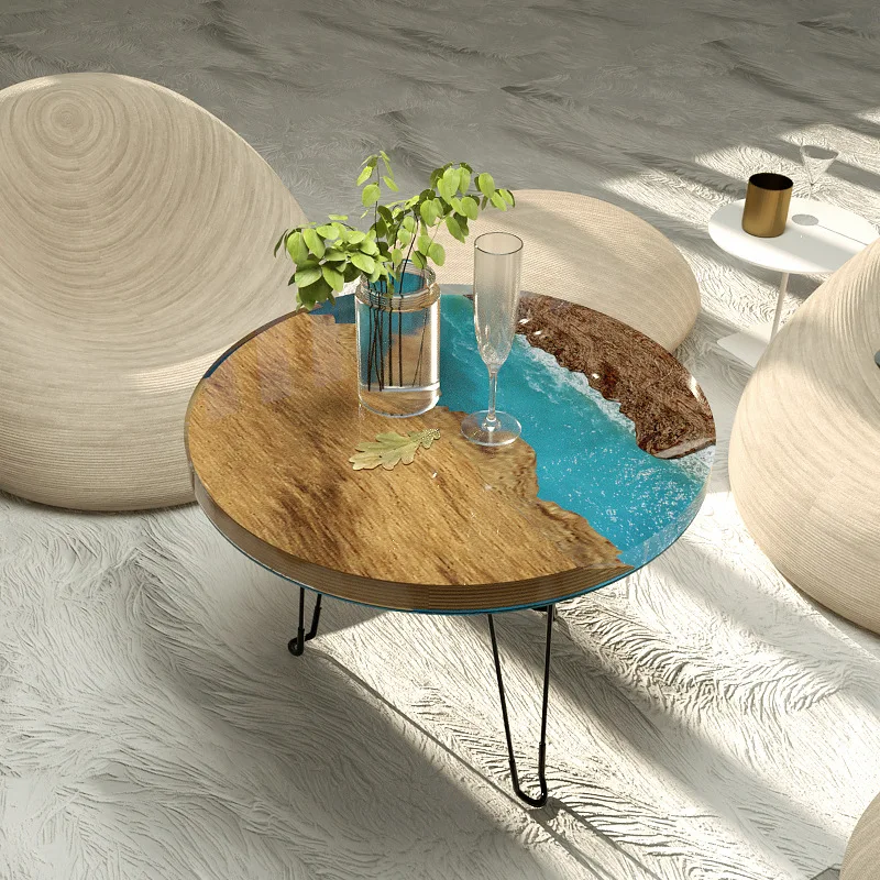 Large Round Ornament River Table Making Silicone Mold Crystal Epoxy Resin Mold Epoxy Exhibition Table Crafting Tools clay mold