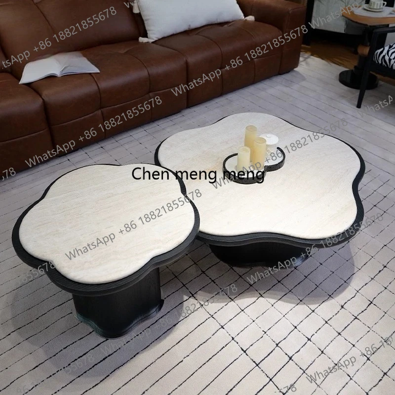 

French creative coffee table living room simple small apartment coffee table