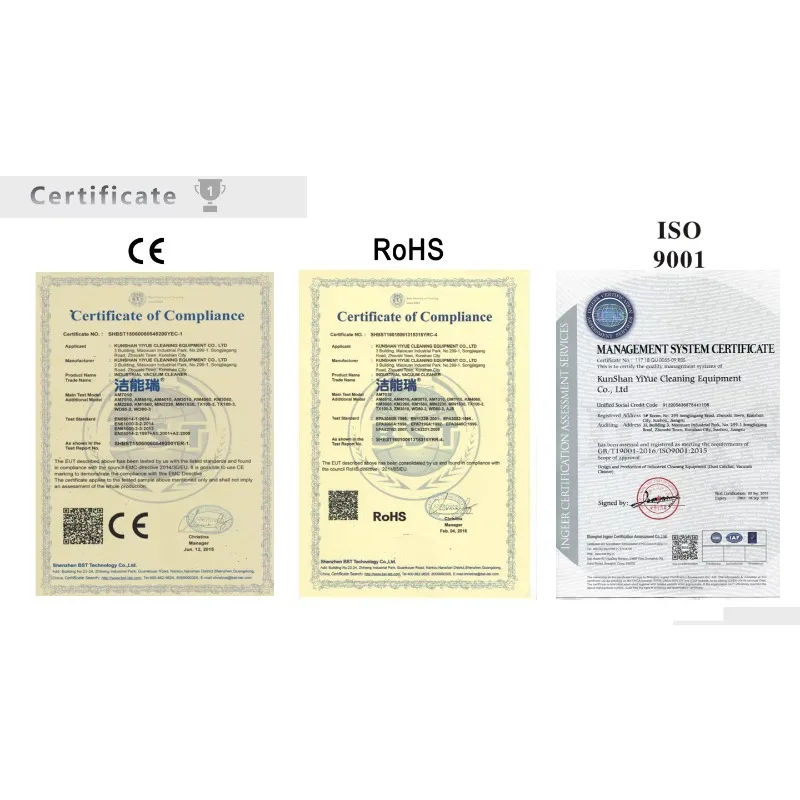 Aspirador de pó industrial resistente de 7,5 kW com filtros duplos para limpeza de poeira