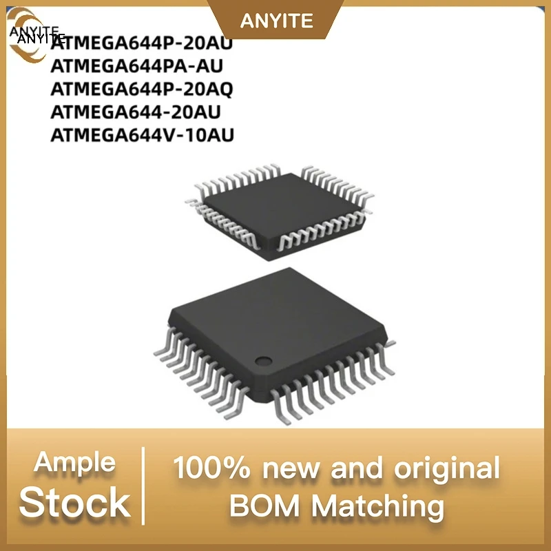 1Pcs/Lot   ATMEGA644PA ATMEGA644 ATMEGA644PA-AU ATMEGA644-20AU ATMEGA644P-20AQ ATMEGA644P-20SU ATMEGA644V-10SU TQFP44