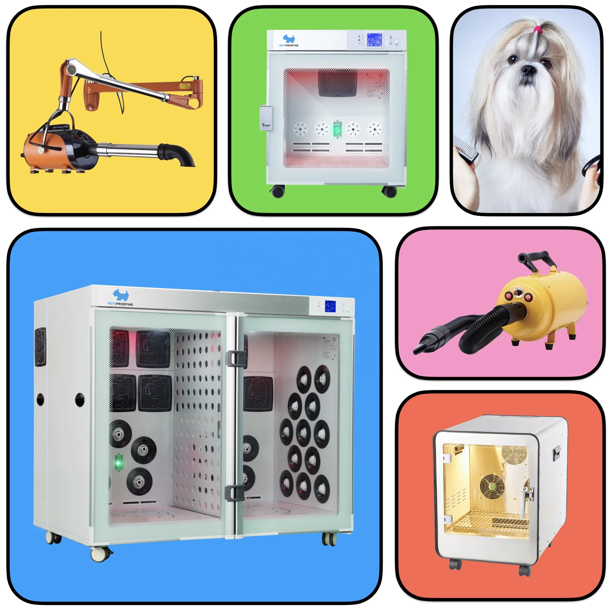 Sustainable Plastic PP Dryer Blower Box Machine Charge-Powered Pet Grooming Tool For Efficient Cat Dog Hair Drying & Cleaning image 4