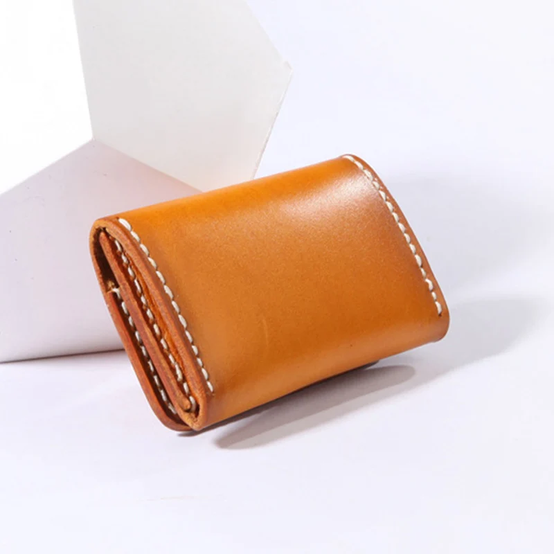 Business Card Case Genuine Cowhide Leather Tickets Organizer Vintage Credit Card Cover Women Bank Card Holder Portable Cardcase