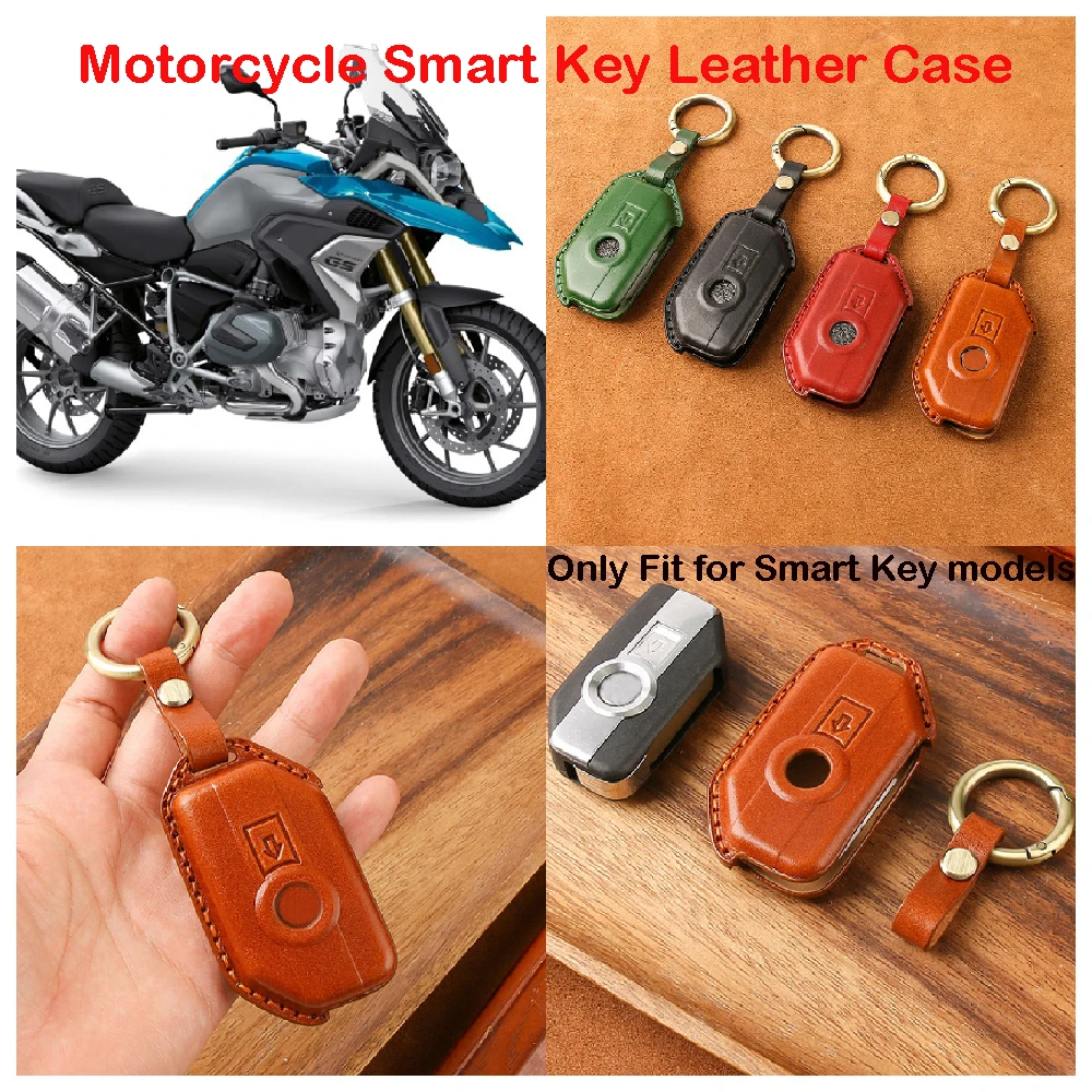 

Fits for BMW R1250GS ADV R1200GS LC GS GSA R1250 R1200 LC RT RS R ABS 2017-2024 Motorcycle Smart Remote Key Leather Case Cover
