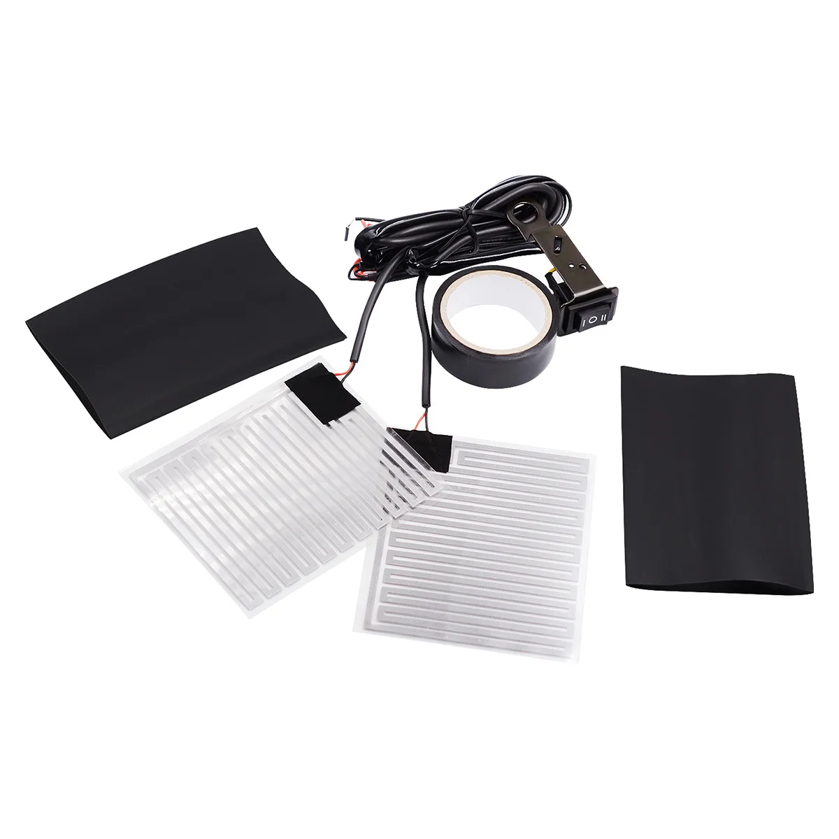 

Электрическая накладка на руль 12 В, быстрый нагрев, металлическая пленка для домашних животных, трехскоростная регулируемая, без перфорации, универсальная, подходит для мотоцикла