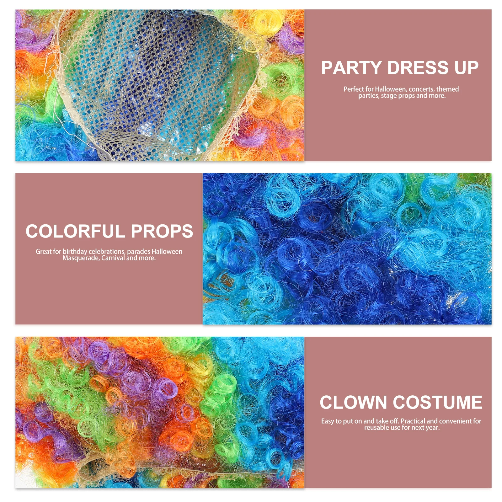 

1 комплект, комплект реквизита для костюма клоуна, прочный комплект носа клоуна, удобный дышащий комплект для Хэллоуина, косплей, поставка для косплея