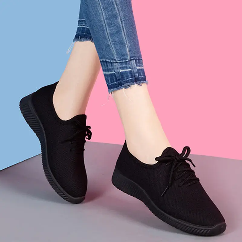 Comemore Tenis Feminin Women Sneakers Ladies Sports Black Shoes Trainers Casual Shoe Woman Baskets Cheap Femme Dames Black Mujer