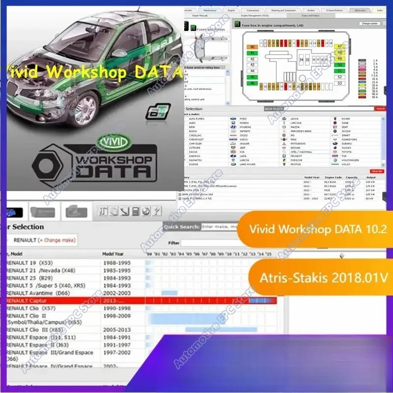 NEW H-aynes Pro Automotive Vivid 2018 Atris-Technik Vivid Workshop DATA 2018.01v Vivid 2018v 10.2v Europe Car Repair Software