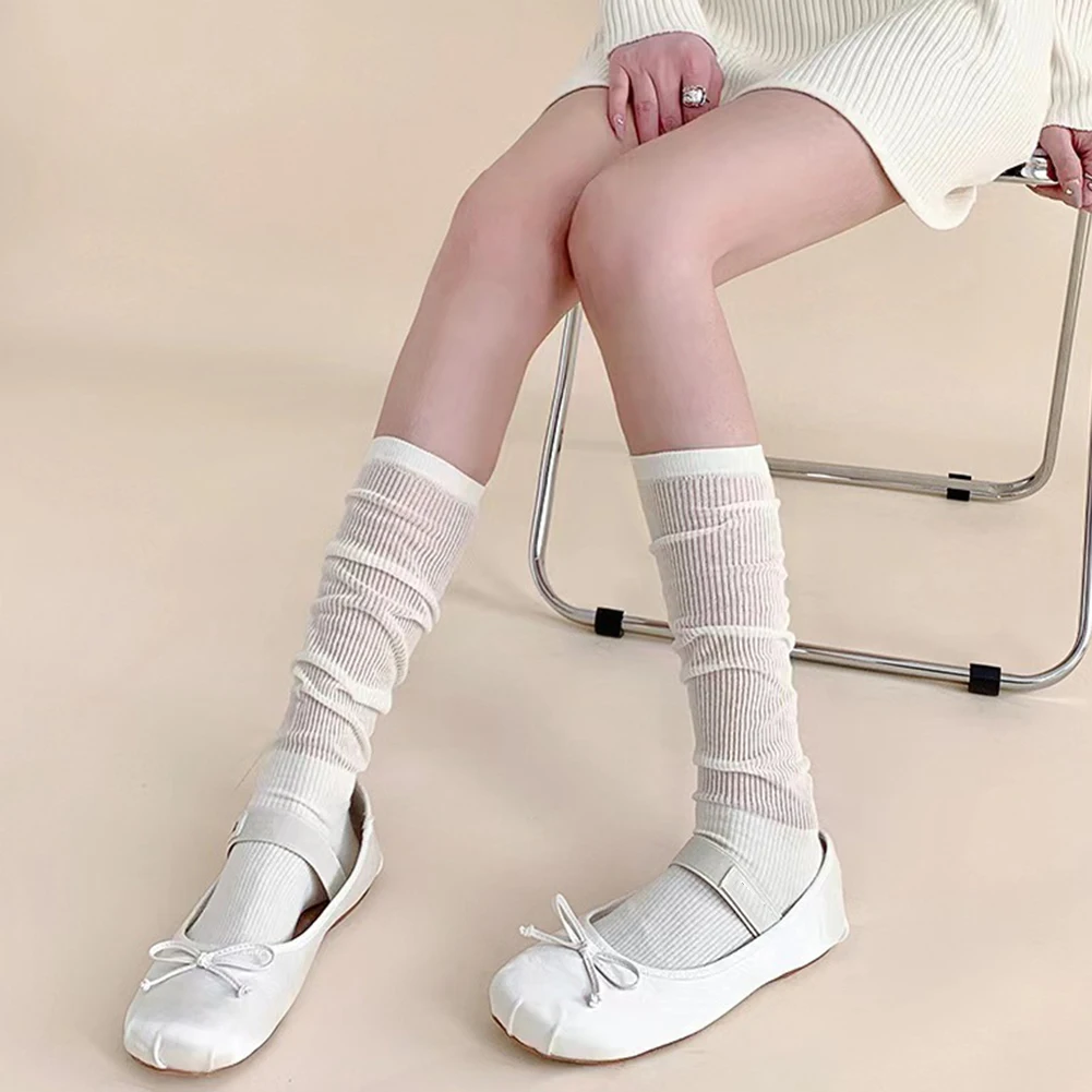 

Breathable Socks Mid-Calf Socks Casual Daily Wear Comfortable Fit Daily Wear Suitable Double-Layer Cuff Design
