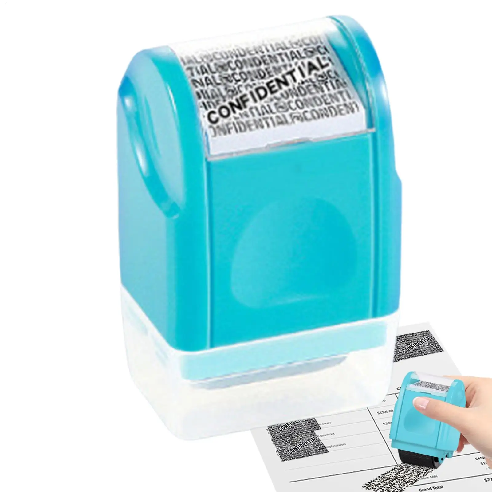 Guard Your ID Stamp Roller Address And ID Blocker Anti-Theft Confidential Roller Stamp For Mailing Writing Documents Washing