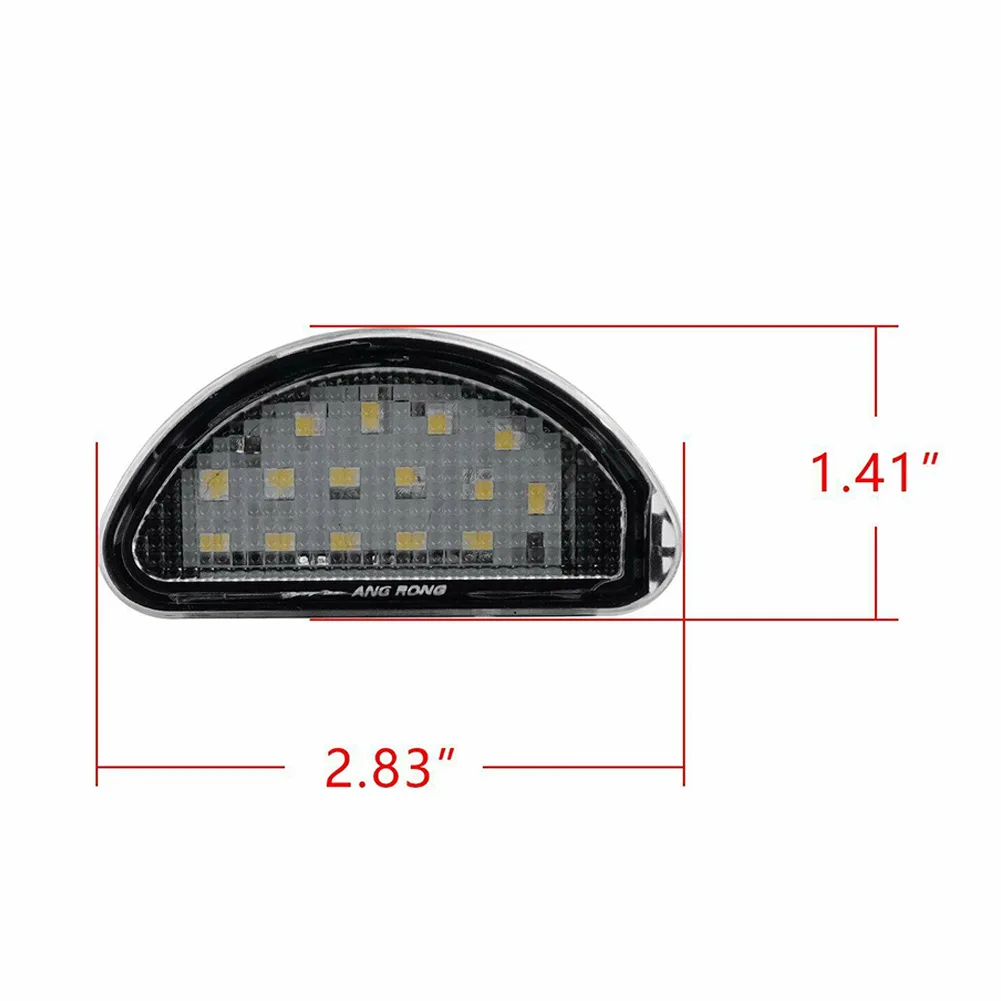 

White LED License Plate Lights Light Bulbs Number Plate Light White Accessories For Toyota License Plate Lights