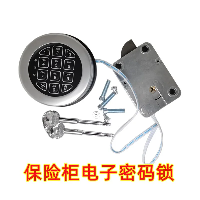 Digital Electronic Safe Lock Round Zinc Alloy Keypad Password Lock for Safe Box Vault ATM Cash Box Replacement Lock Kit