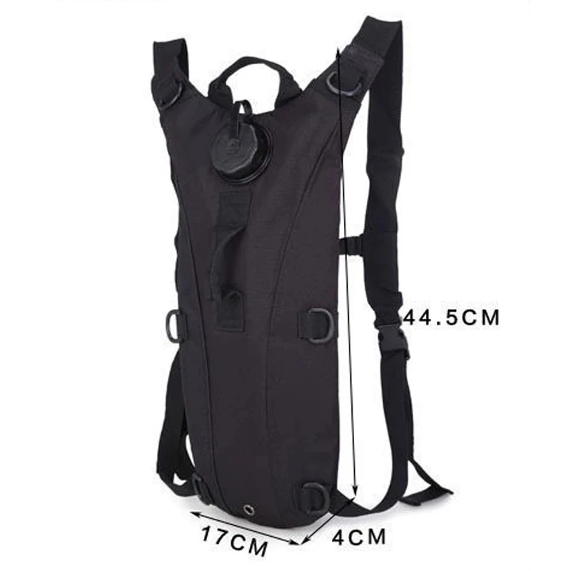 Tactical Hydration Pack Backpack Water-proof Nylon Water Bag with 3 Liter Bladder for Hiking Cycling Climbing