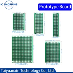 25PCS PCB Prototype Board Circuit Protoboard Universial Double Side Prototype Diy Pcb Kit 4X6cm 5X7cm 3X7cm 2X8cm 7x9cm Mixed