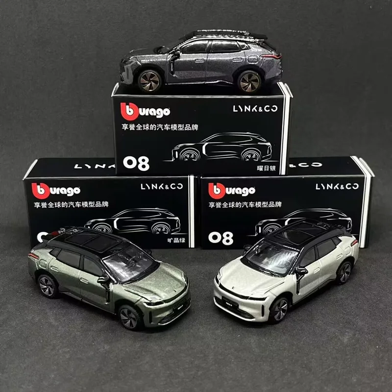 

Bburago 1:64 LYNK & CO 08 EM-P SUV, модель автомобиля из сплава, литая под давлением металлическая модель новой энергии, коллекция моделирования автомобиля, детская игрушка в подарок