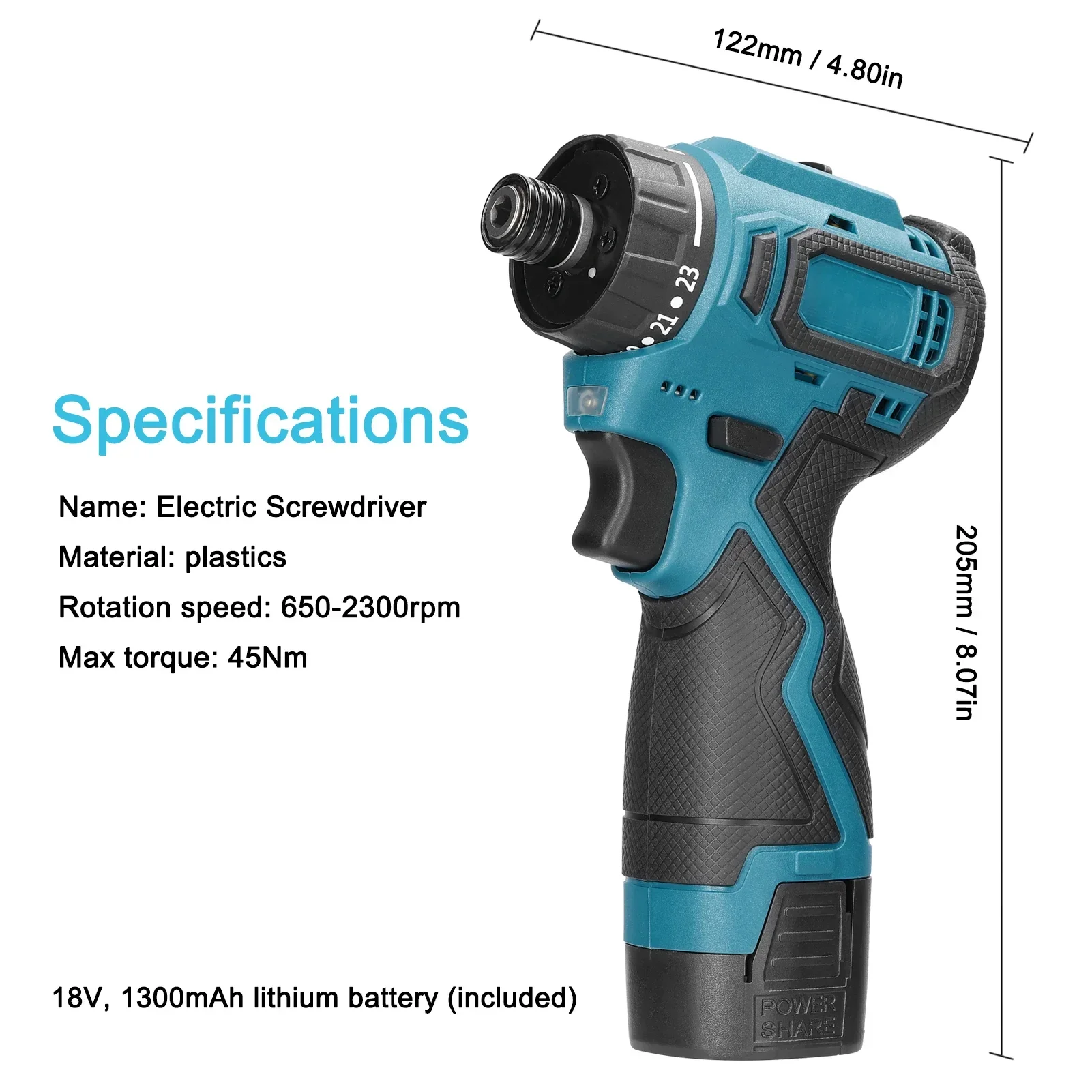 Imagem -06 - Brushless 2in Drill Driver sem Fio Chave de Fenda Elétrica Chaves de Fenda da Bateria Ferramentas 16.8v 21v