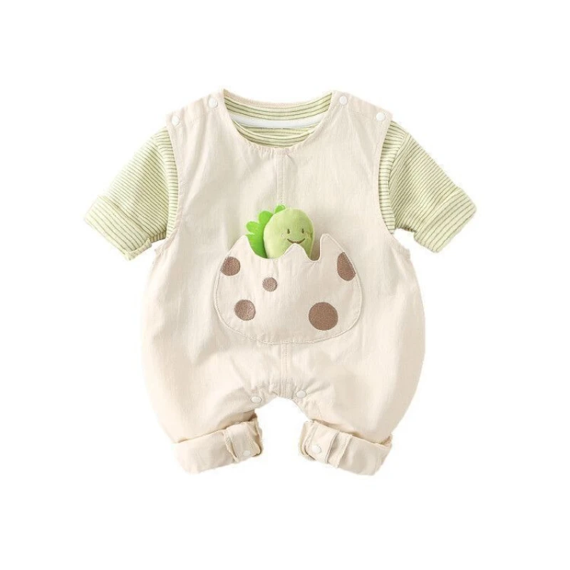 

Комплект из 2 предметов для новорожденных на весну и осень, милый топ и штаны-гусеница для младенцев, мягкий комбинезон на Хэллоуин для детей 9-12-18 месяцев