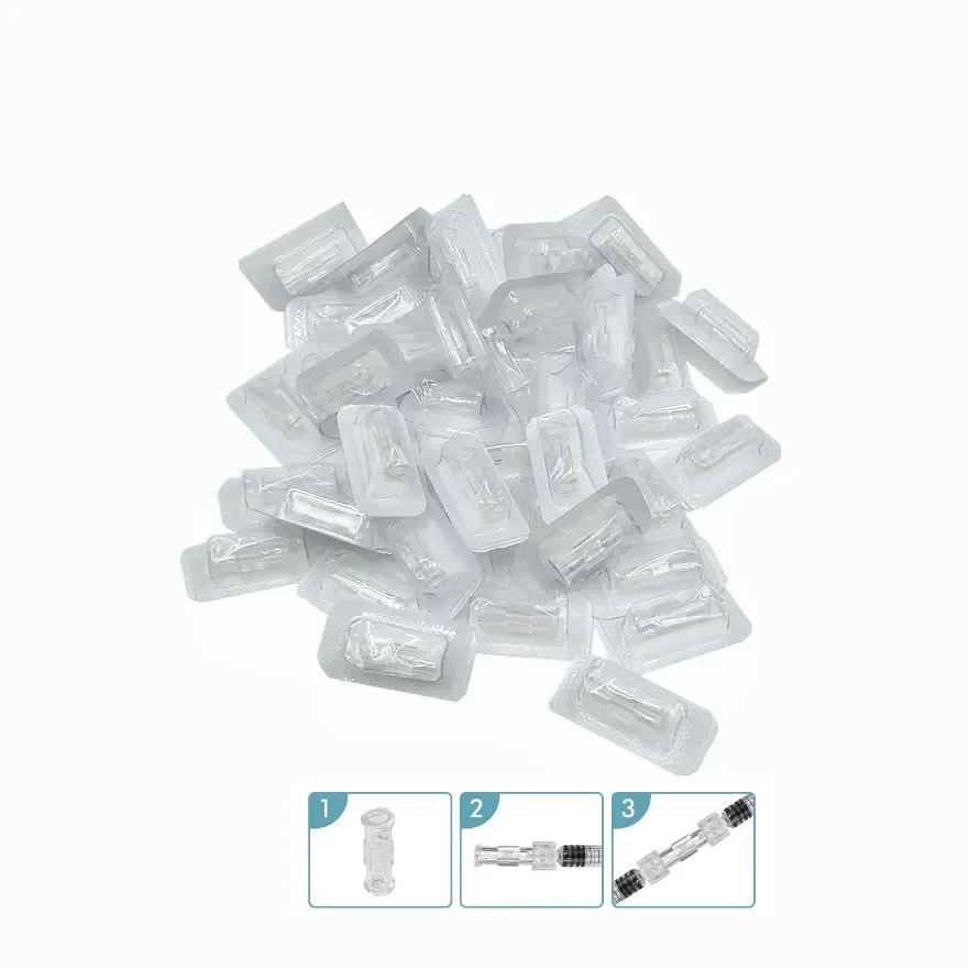 Luer Thread Connector Pp Material Transparent Syringe Double-Way Connector Easy And Durable Use In Sterile Environment