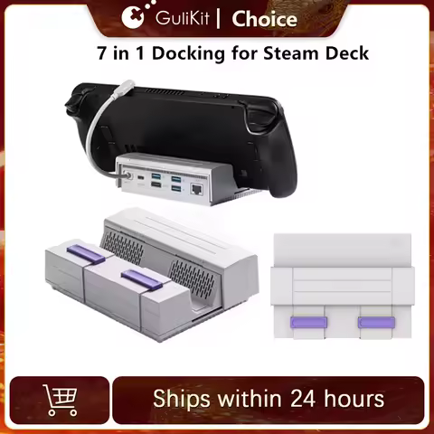 GuliKit 7 in 1 Docking Station SD03 Dock Set for Steam Deck Switch ASUS ROG Ally AYANEO Game Console Accessories