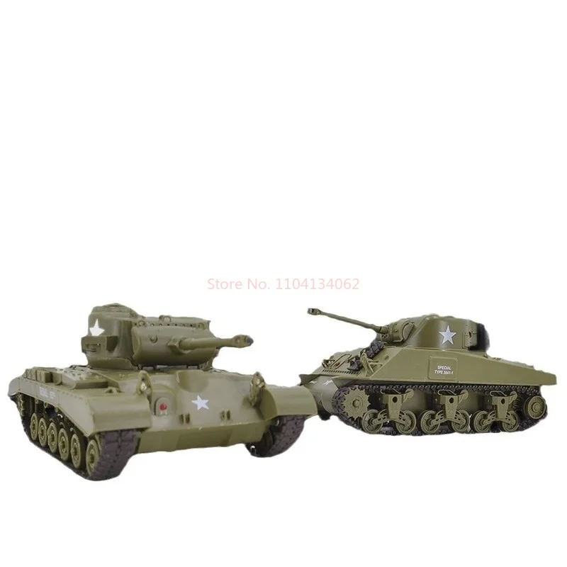 Henglong Delin Remote-Controlled Tank American Sherman Pershing Wireless Tank Model Toy Children'S Toy Holiday Birthday Gift