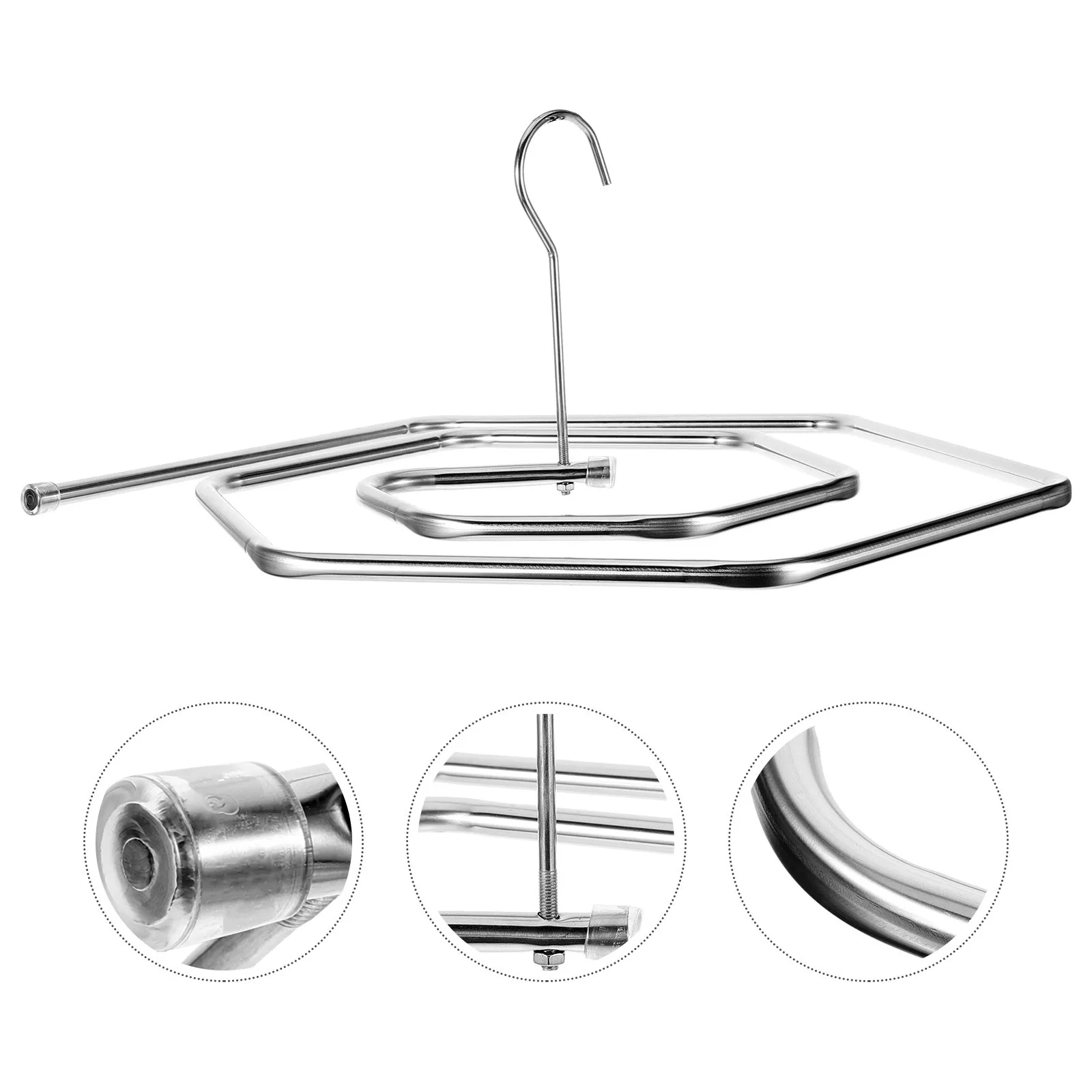 

Stainless Steel Spiral Quilt Hanger Blanket Rack Space Saving Sheet Dryer Practical Home Gift for Family Friends