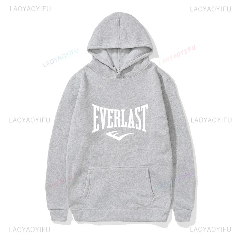 EVERLAST Men\'s Hoodies Fashion Long Sleeve Printing Sweatshirt New Autumn Winter Harajuku Pullover Sports Man\'s Hooded Sweatshi