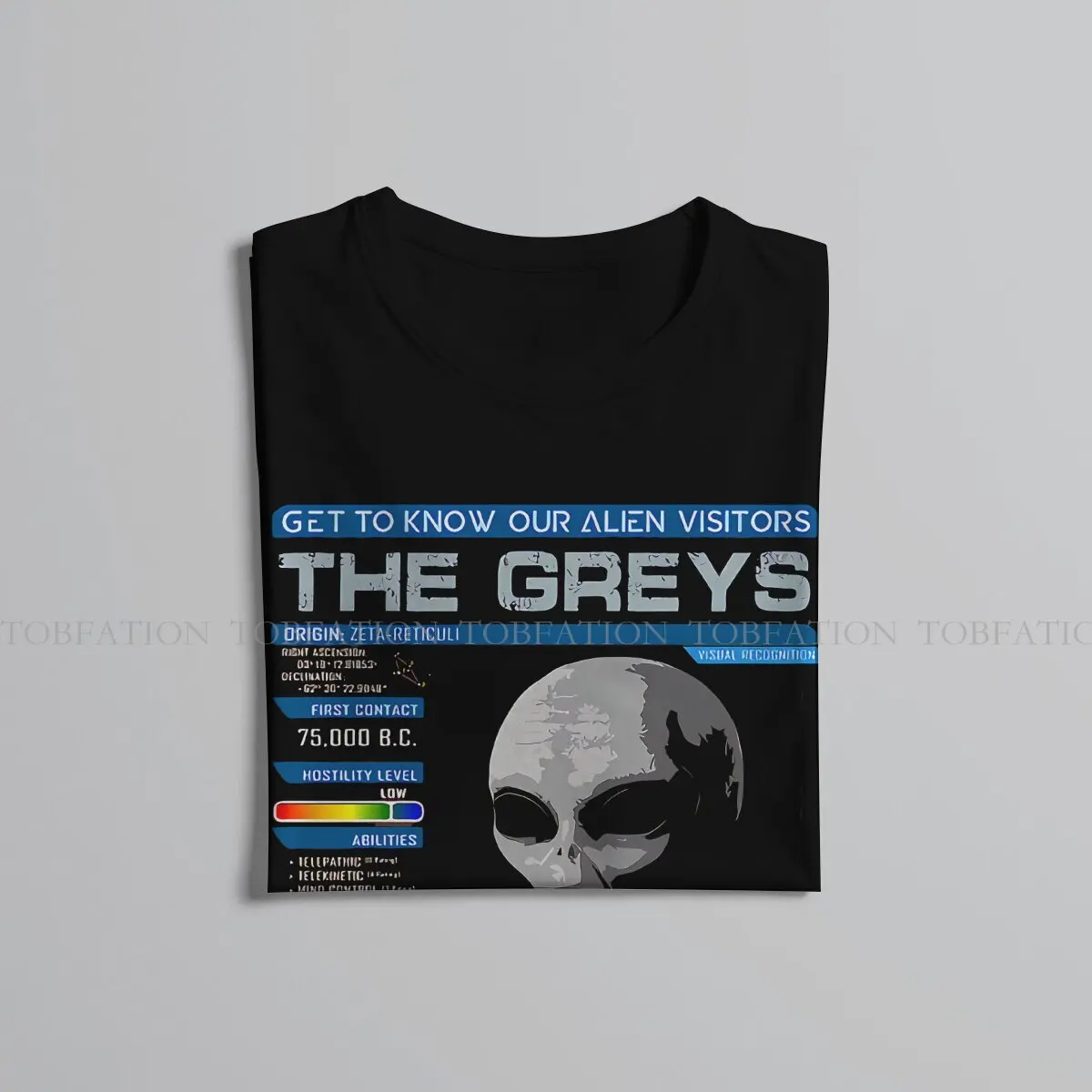 Alien UFO Creative TShirt for Men Our Alien Visitors The Greys Round Neck Basic T Shirt Hip Hop Birthday Gifts Tops 6XL