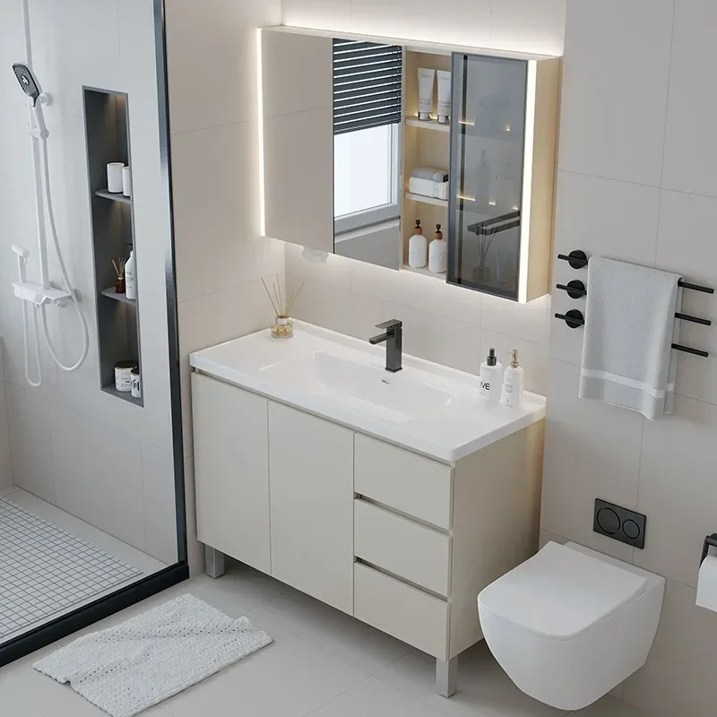 Bathroom furniture landing simple bathroom cabinet bathroom ceramic basin combination hand wash basin wash table toilet