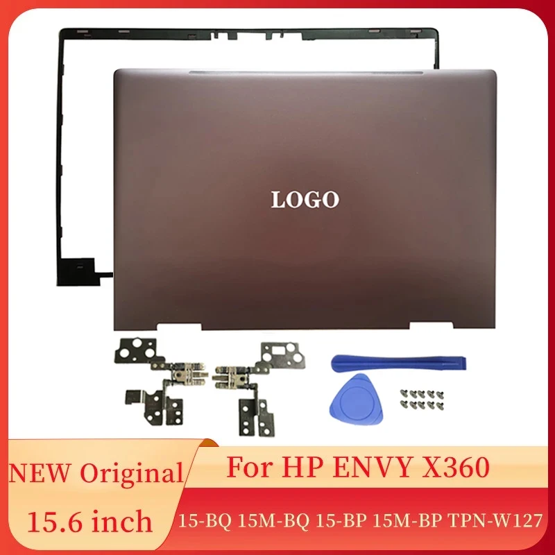 

NEW For HP ENVY X360 15-BP 15-BQ 15M-BP TPN-W127 Brown LCD Back Cover/Front Bezel/Hinges Screw 924321-001 Laptop Frame Case