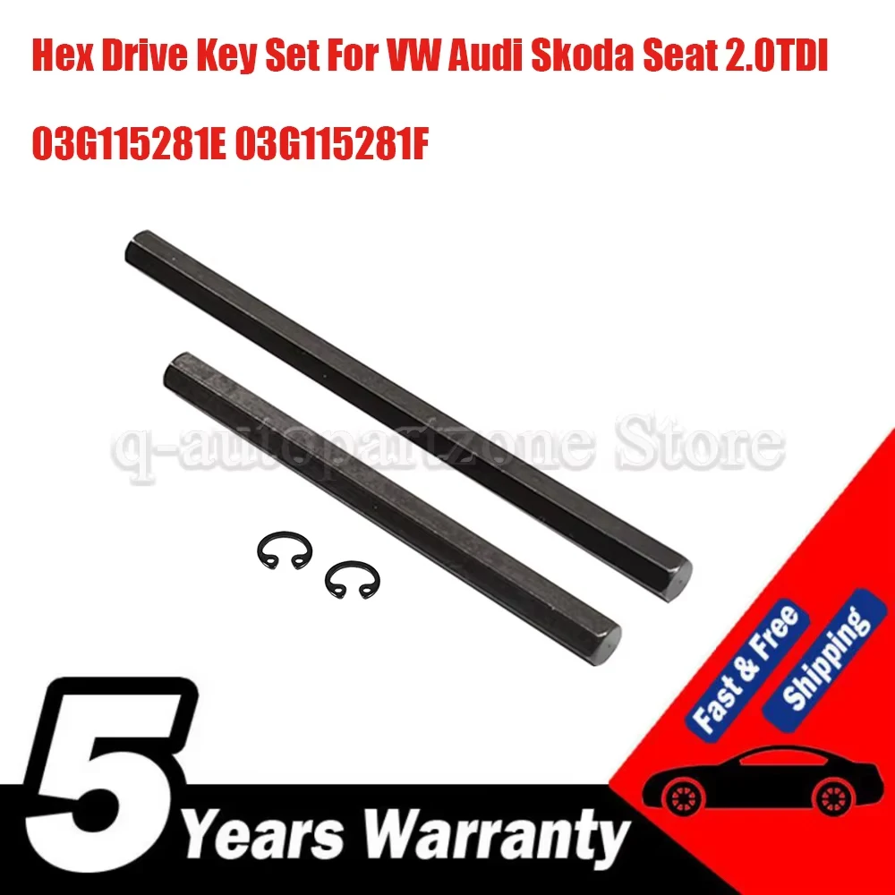 03G115281E 03G115281F Set di chiavi di trasmissione della pompa dell'olio per motori 2.0TDI 77mm/100mm Strumento a brugola con anello di fissaggio per VW Audi Seat Skoda