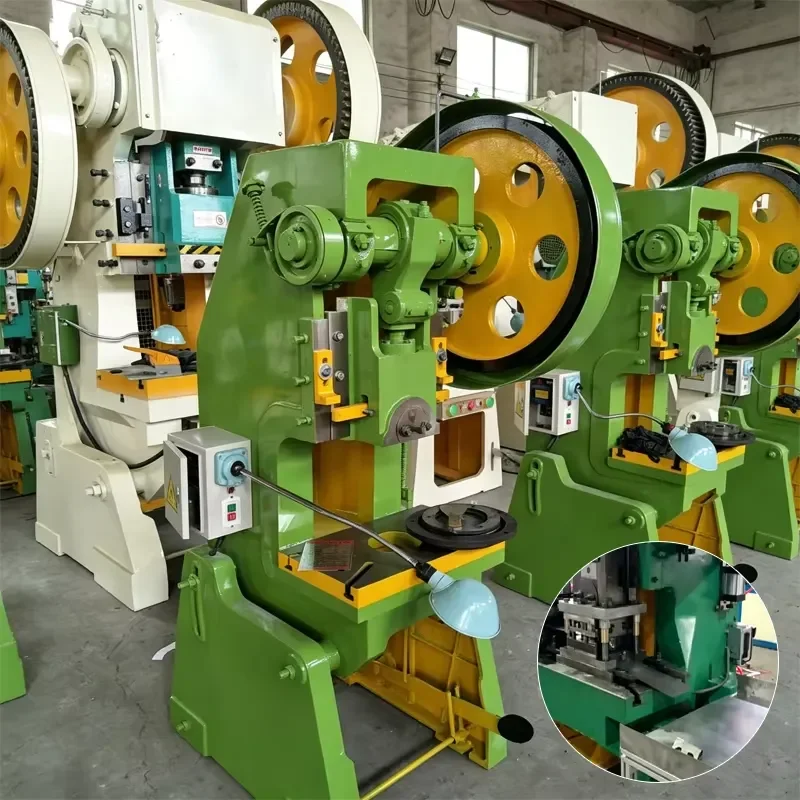 CE Certification High Precision 250KN Open Type Mechanical Punching Press Height Adjustable Metal Stamping Punch Machinery