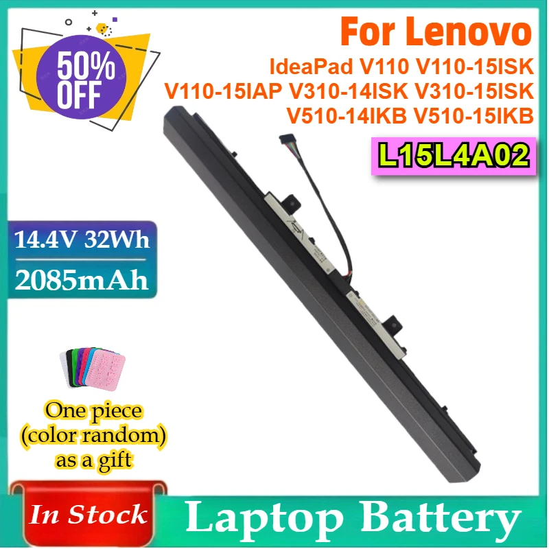 

14.4V L15L4A02 L15S4E02 Laptop Battery for Lenovo IdeaPad V110 V110-15ISK V110-15IAP V310-14ISK V310-15ISK V510-14IKB V510-15IKB