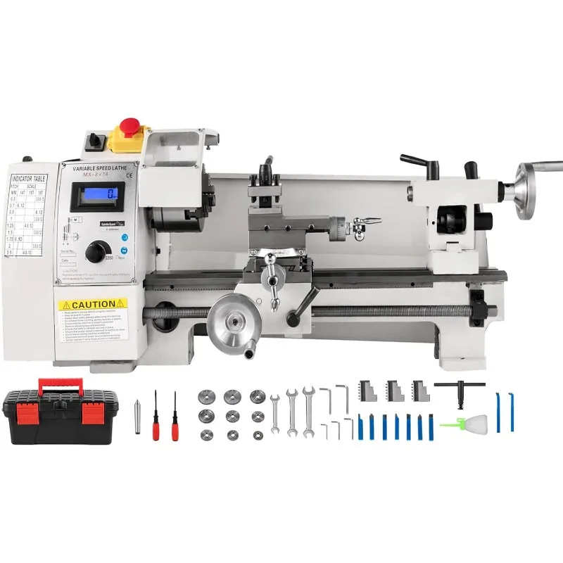 

VEVOR Mini Metal Lathe, 8"x14", Mini Lathe Machine 2250 PRM Variable Speed Change, Precision Mini Lathe 650W Metal Working Lathe