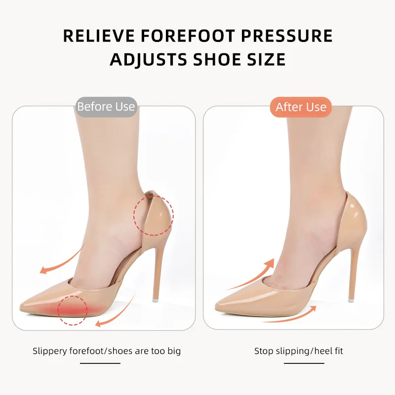 Forefoot Cushion Silicone Super Soft Thickened Pain Anti-slip Palm Cushion Foot Cushion High Heel Cushion Female