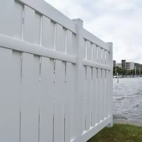 6ft X 8ft White Vinyl Shadow Box Fence Panels PVC Fence Panel, Garden Fence, Semi-privacy Fence