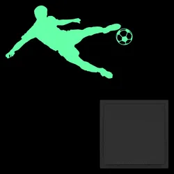 Glow in the Dark Football Sticker Boy Bedroom Wall Switch Decoration Soccer Ball Decal Fridge Laptop Car Window DIY Sport Poster