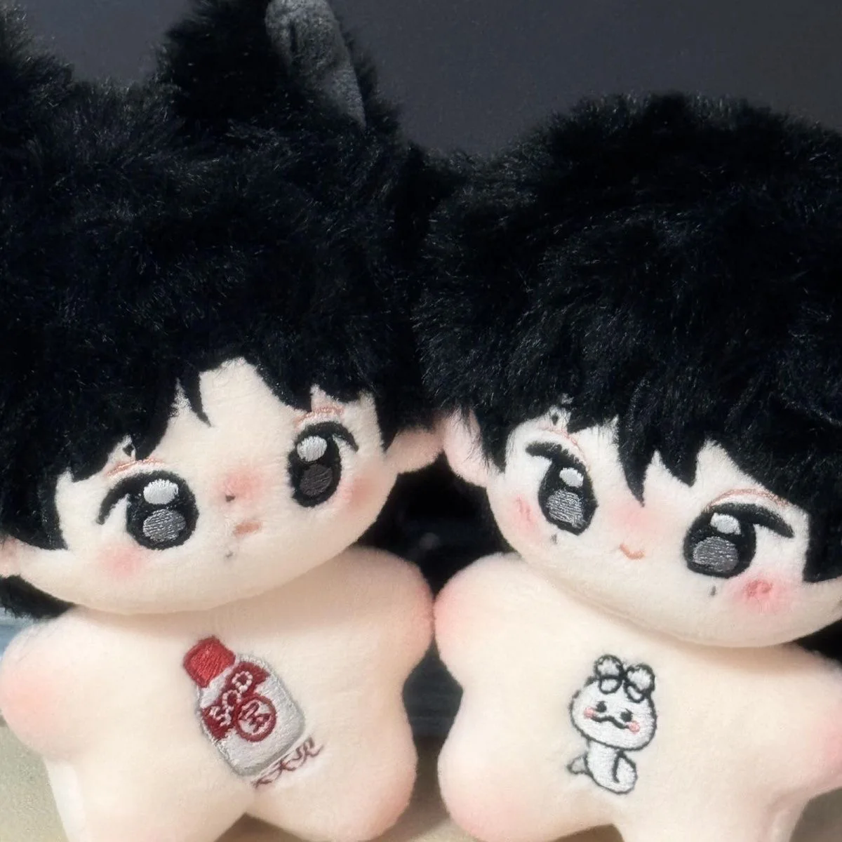 عكس الحب Ziyu Tian Xuning تأثيري سمة جديد أنيمي 10 سنتيمتر القطن دمية المحيطة مروحة دمية قلادة