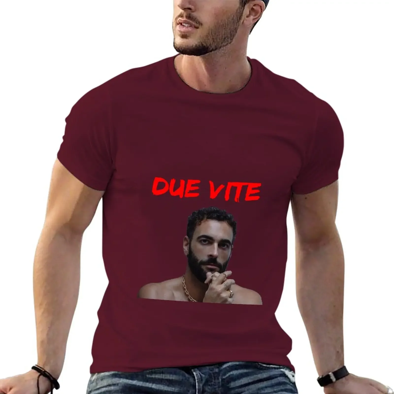 blank t shirts oversized t shirts mens clothes New Marco Mengoni Due Vite artista musica italiana music italy T-Shirt