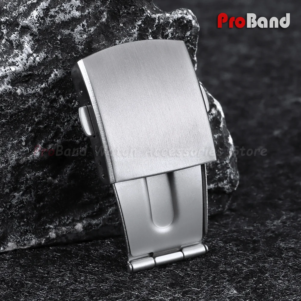

Watch Clasp Metal Stainless Steel Buckle 12mm 14mm 16mm 18mm 20mm 22mm Folding Safety Double Press Button Strap Clasp Accessory