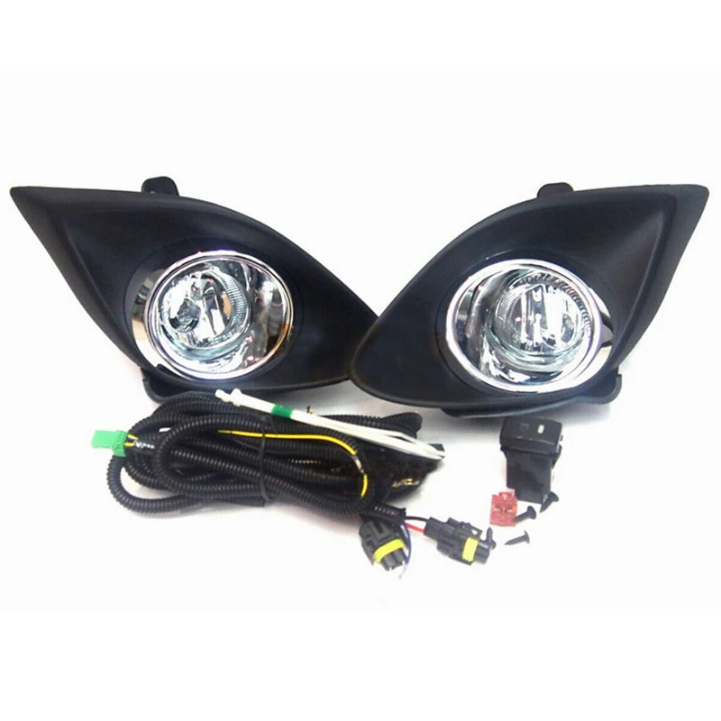 For Mazda 2 Demio 2010 2011 2012 2013 2014 1set Front Fog Lights Car Styling Spot Light Fog Lamps With Switch