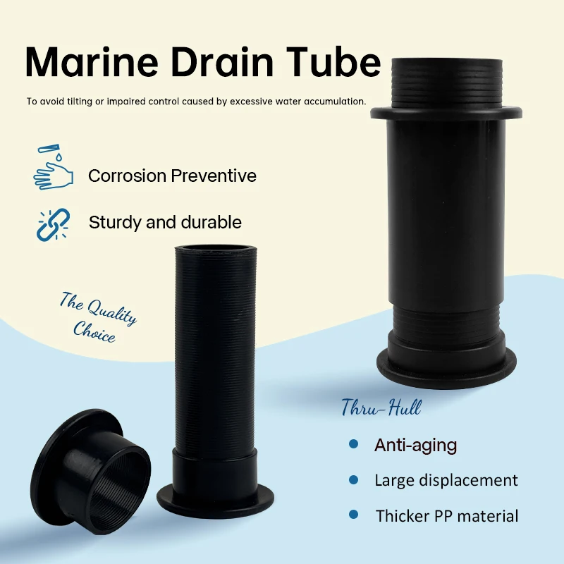 Plastic Marine outfall bilge outfall for yachts Marine fouling hull outfall PP outfalll