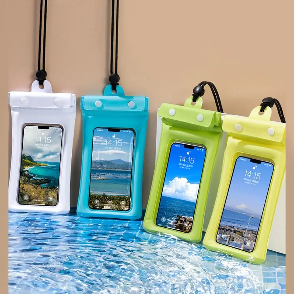 PVC Waterproof Swim Bag New Floating Airbag Protection Hanging Cover Diving Cover Transparent Drifting Swimming Phone Case