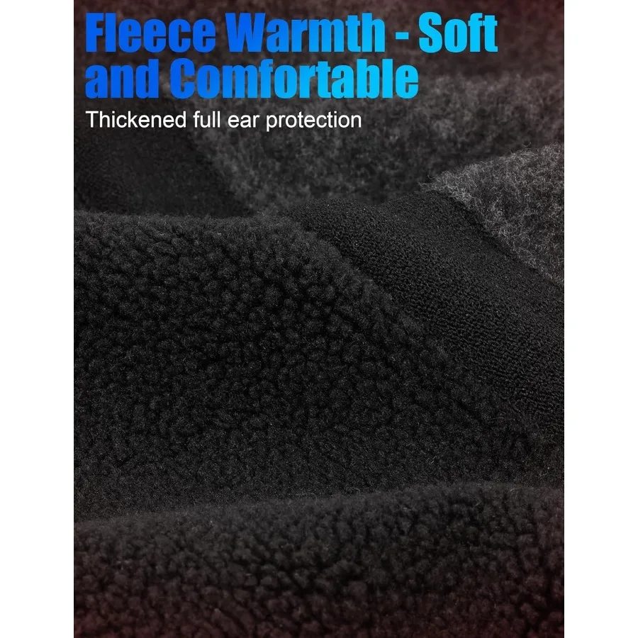 ميلاسا الشتاء الصوف قبعة الدراجات الأذن تدفئة الجمجمة قبعة خوذة بطانة مع الشمس قناع قبعة الدراجة تشغيل قبعة للرجال والنساء