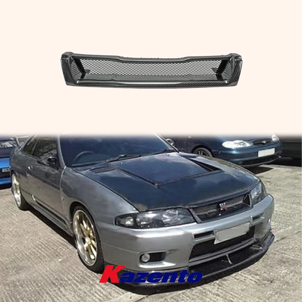 For Nissan Skyline R33 GTST (Spec 1 Only) R-Style Carbon Fiber Front Grille